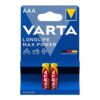 باتری نیم قلمی آلکالاین وارتا Varta Longlife Max Power (2عددی)