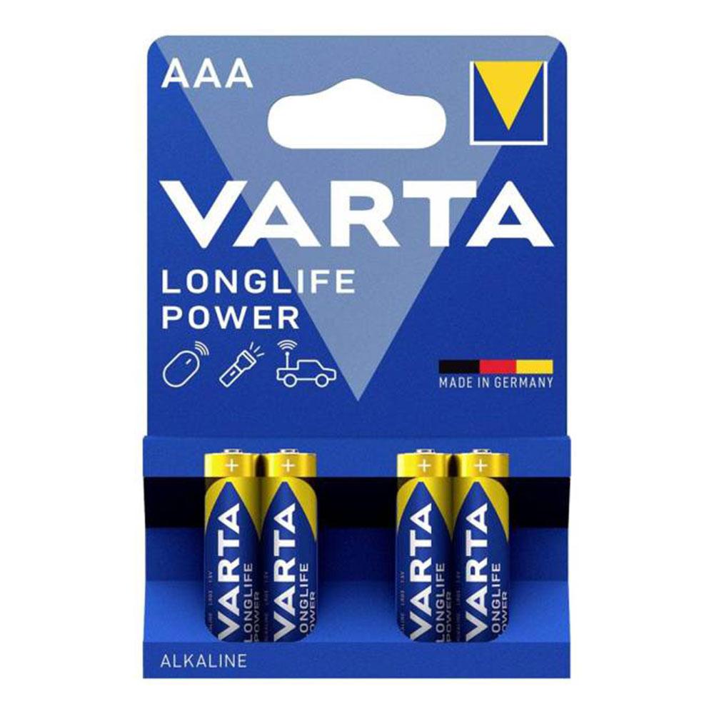 باتری نیم قلمی آلکالاین وارتا Varta Longlife Power (4عددی)