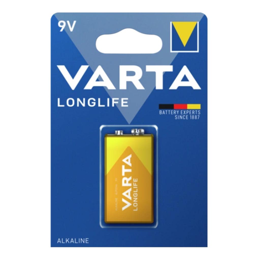باتری کتابی آلکالاین وارتا Varta Longlife (1عددی)