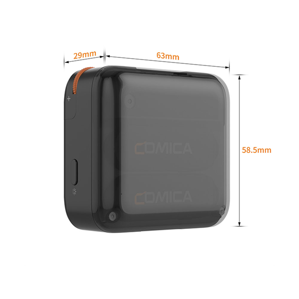 ابعاد کوچک میکروفن بی سیم کامیکا Comica Vimo S-UC