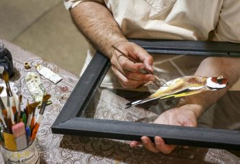 نقاشی پشت شیشه