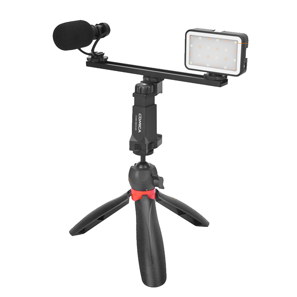 کیت نگهدارنده موبایل کامیکا Comica CVM VM10 K5 به همراه نور و میکروفون