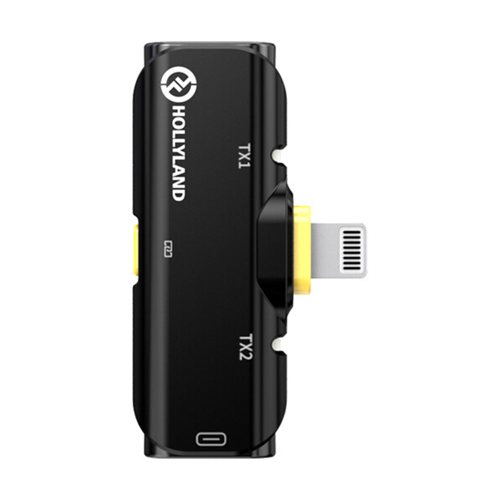 میکروفن یقه ای بی سیم هالی لند مدل Hollyland Lark C1 Duo Lightning