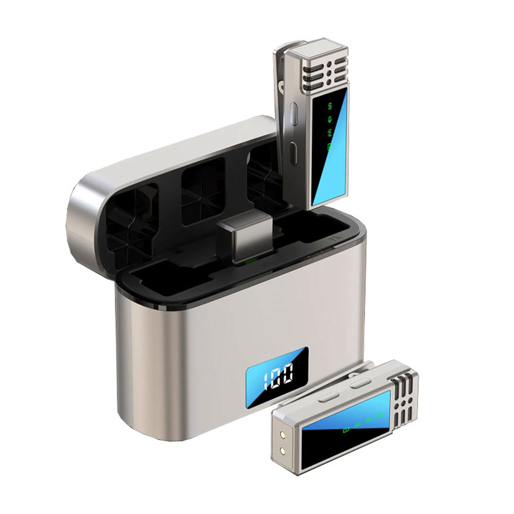 میکروفن یقه ای بی سیم جیماری مدل Jmary MW-15 Dual Lightning