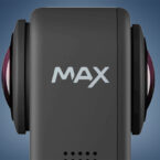 دوربین GoPro Max 2 در زمینه آبی