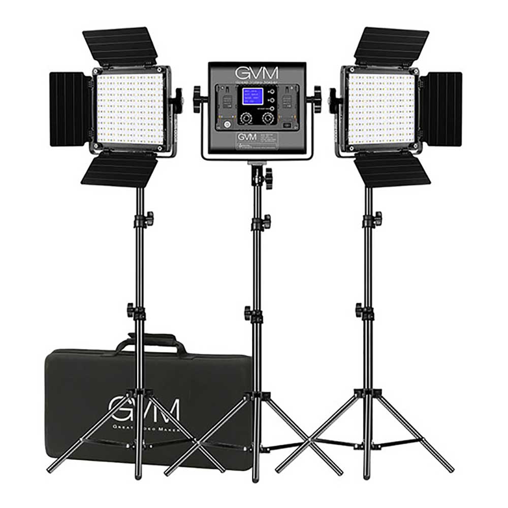 کیت نورپردازی جی وی ام GVM 800D-RGB LED