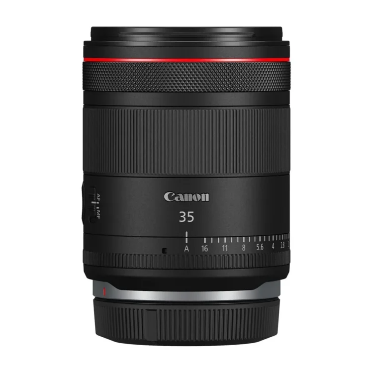لنز کانن Canon RF 35mm f/1.4 L VCM با درپوش انتهایی لنز