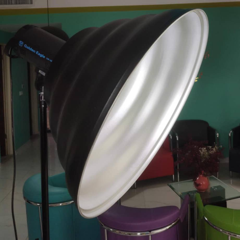 بیوتی دیش فلزی موج دار همراه گرید دریم لایت Dream Light Beauty 60 cm metal dish