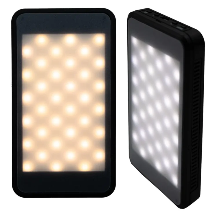 نور ثابت فلات ال ای دی Mp video light RGB