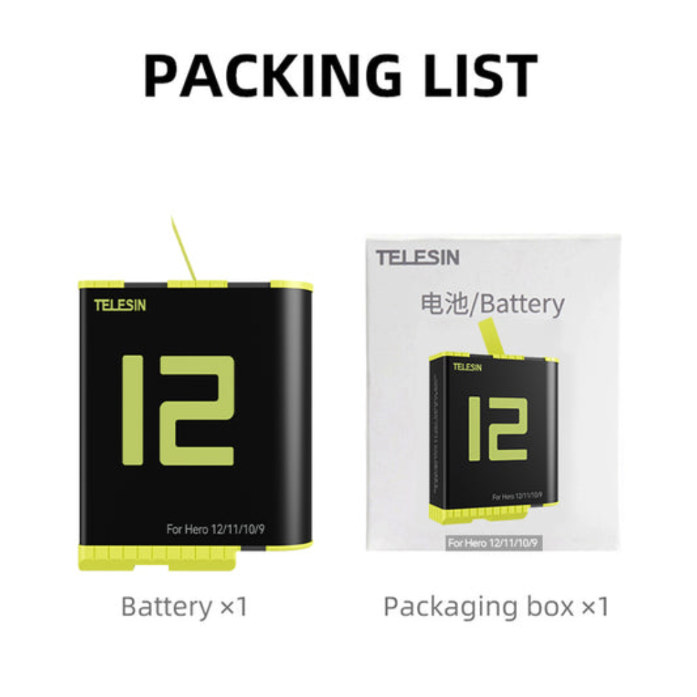 جعبه شارژر تلسین Telesin Charging Battery For GoPro