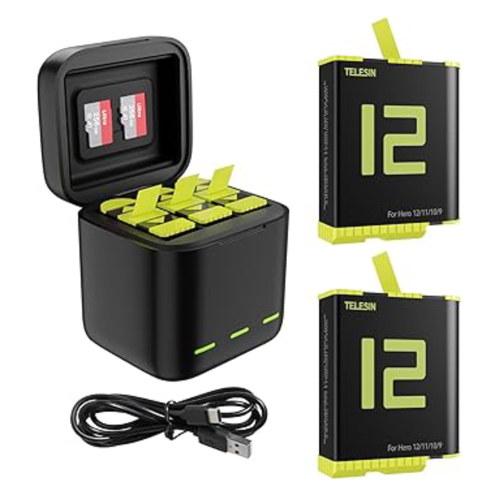 جعبه شارژر تلسین Telesin Charging Battery For GoPro