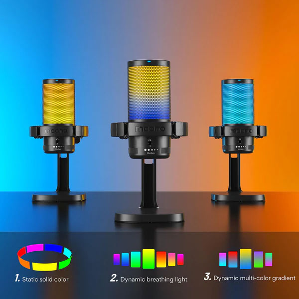میکروفون استودیویی مائونو Maono DGM20 RGB و مشخصات فنی