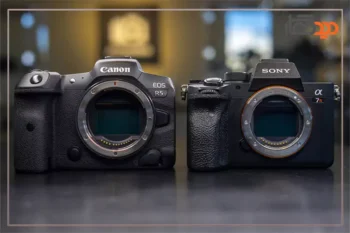 مقایسه دوربین کانون R5 با سونی A7riv