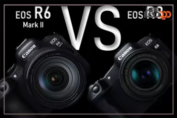 مقایسه دوربین بدون آینه کانن R6 و R8